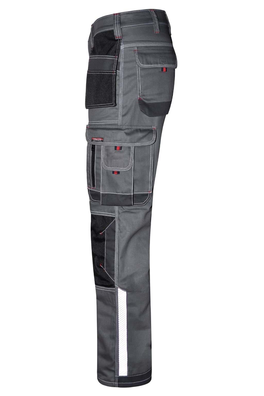 Durable 600D Cordura Reinforced Knee Pad Pockets for Site Protection on Grey Combat Pants