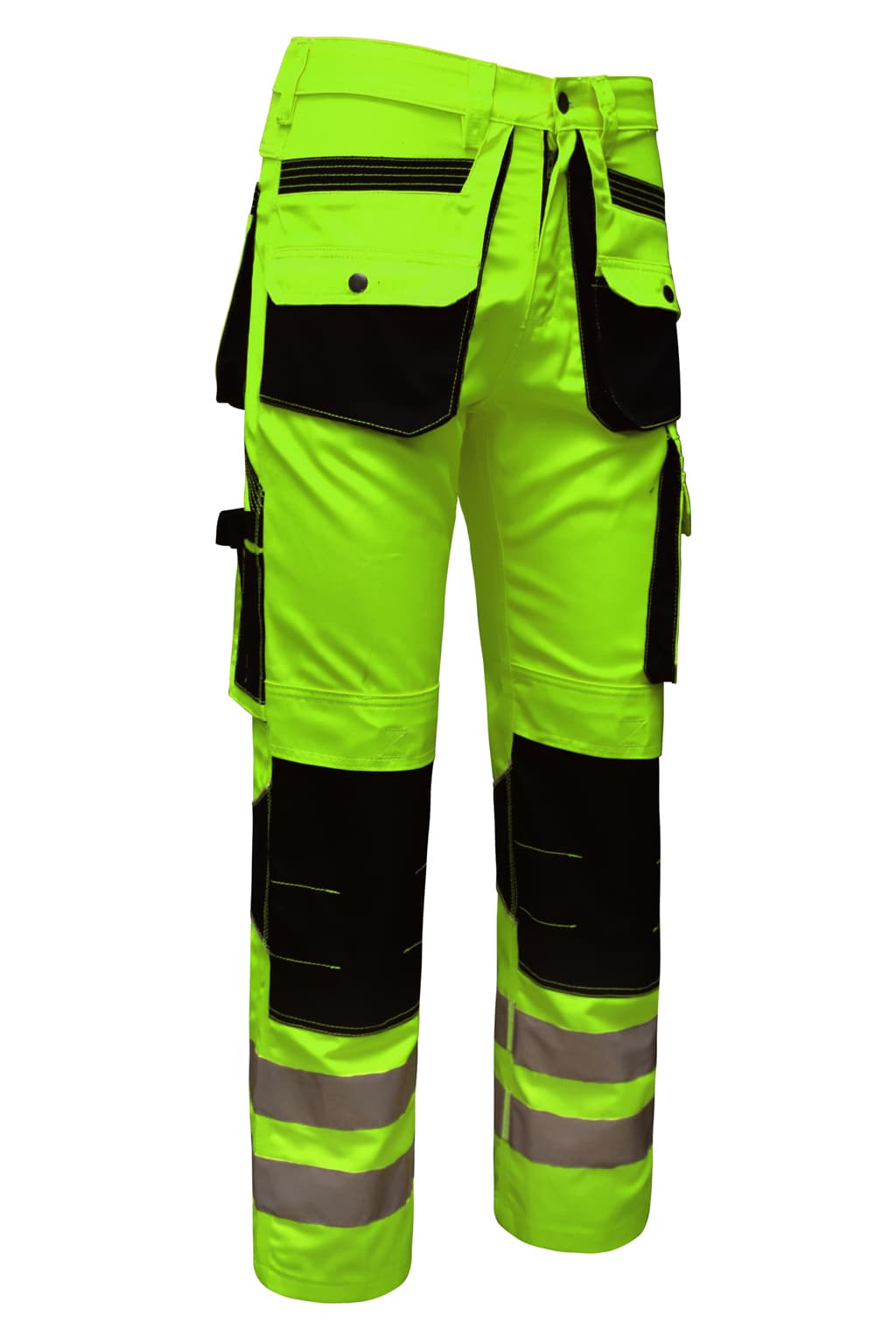 Premium Reflective Tape on STRUD FIT Yellow Safety Workwear Pants
