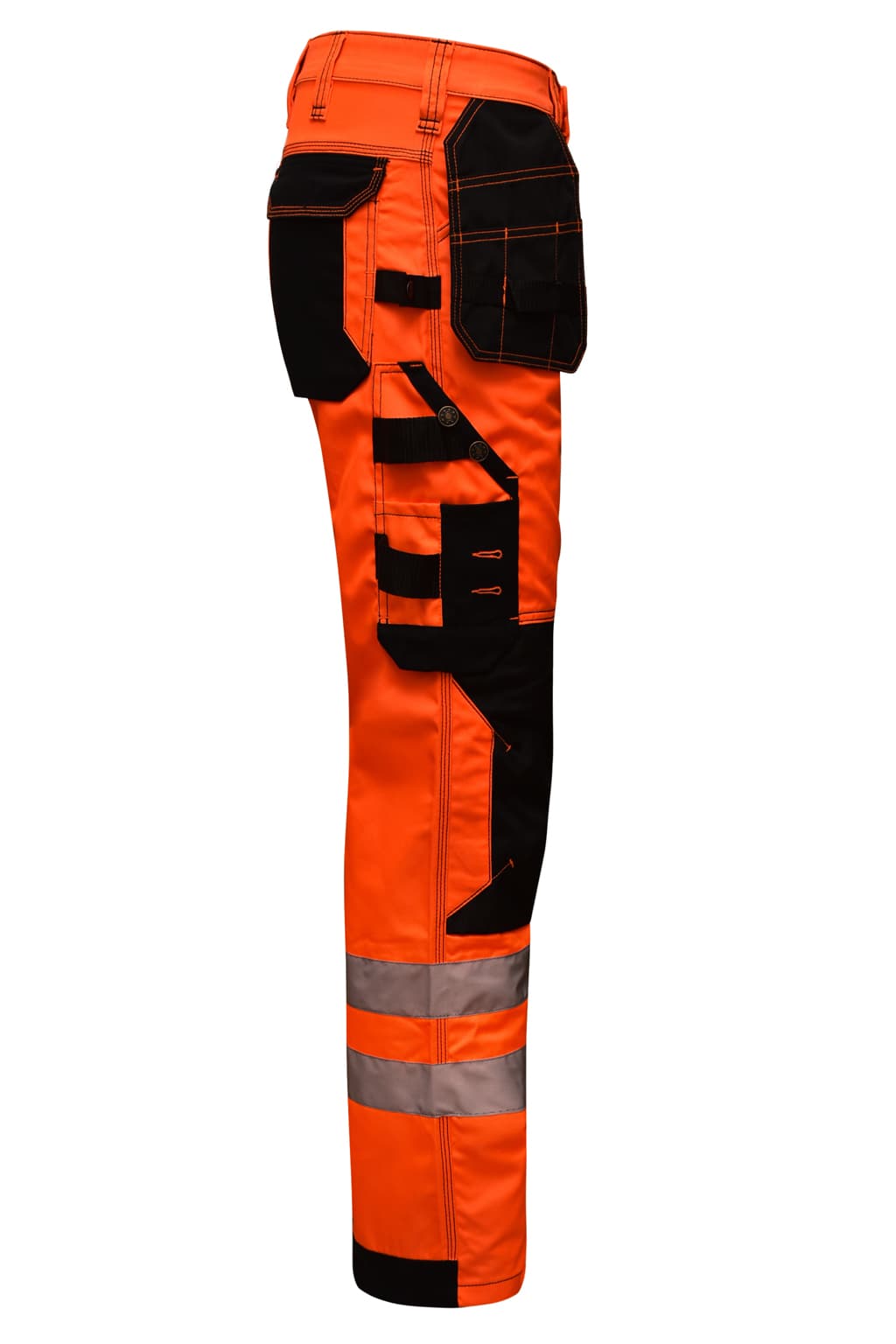 Certified High Visibility Reflective Safety Tape on STRUD FIT Orange Workwear