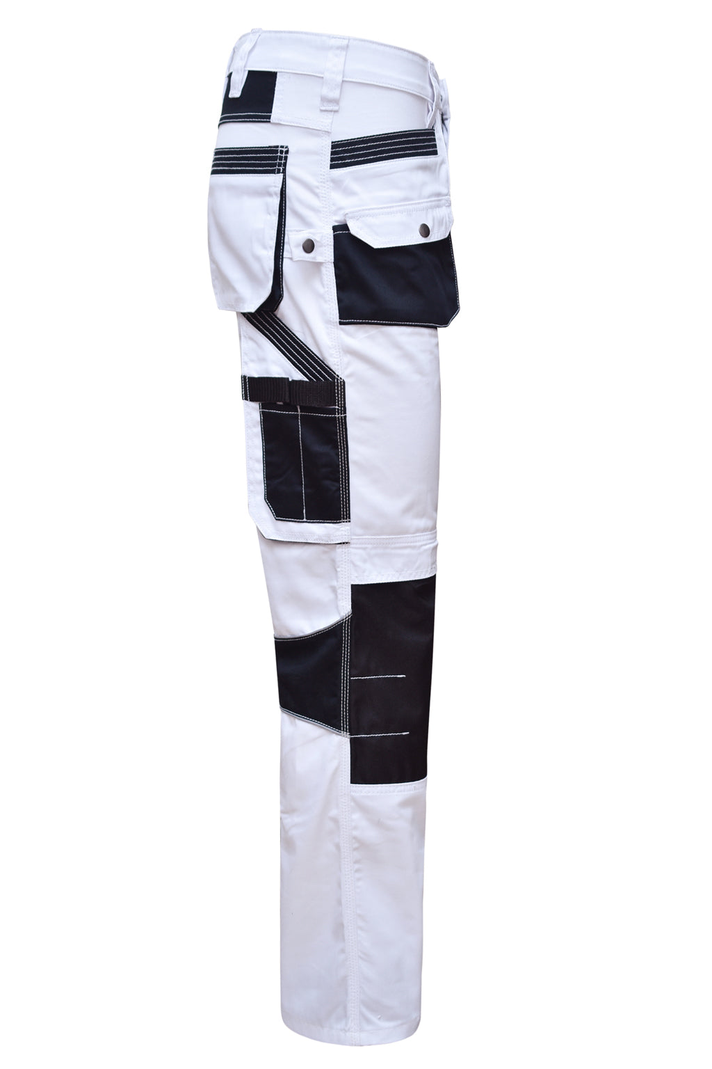 STRUD FIT Painters White Trousers Available in White Black and White Grey Combinations