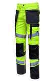 Close up of Practical Holster Pockets for Tools on STRUD FIT Parrot Green Pants