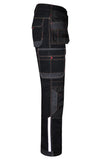 Integrated Reflective Side Safety Strips on STRUD FIT Heavy Duty Construction Trousers