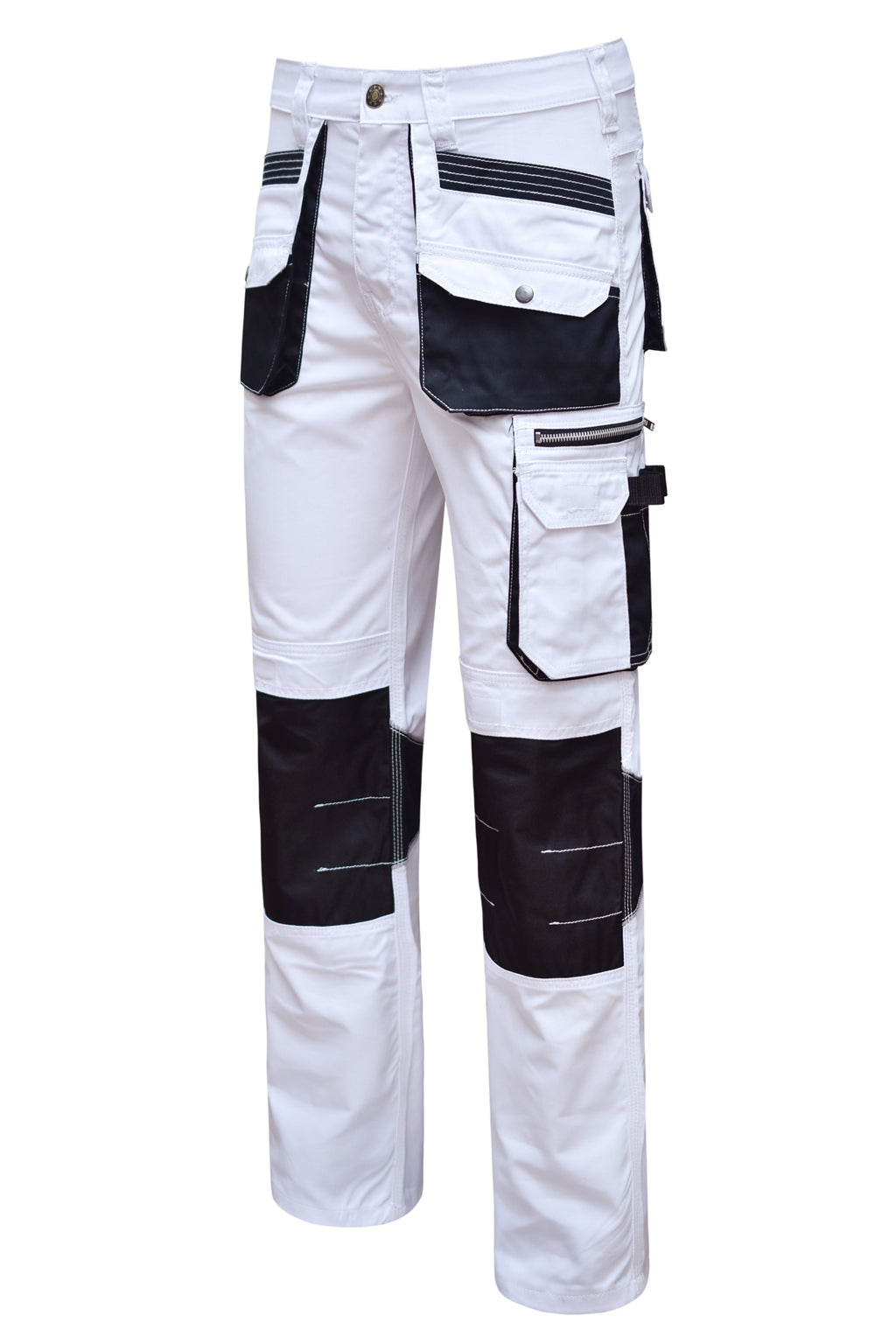 Close up of Secure Cargo Pockets and Mobile Pocket on STRUD FIT Painters Trousers