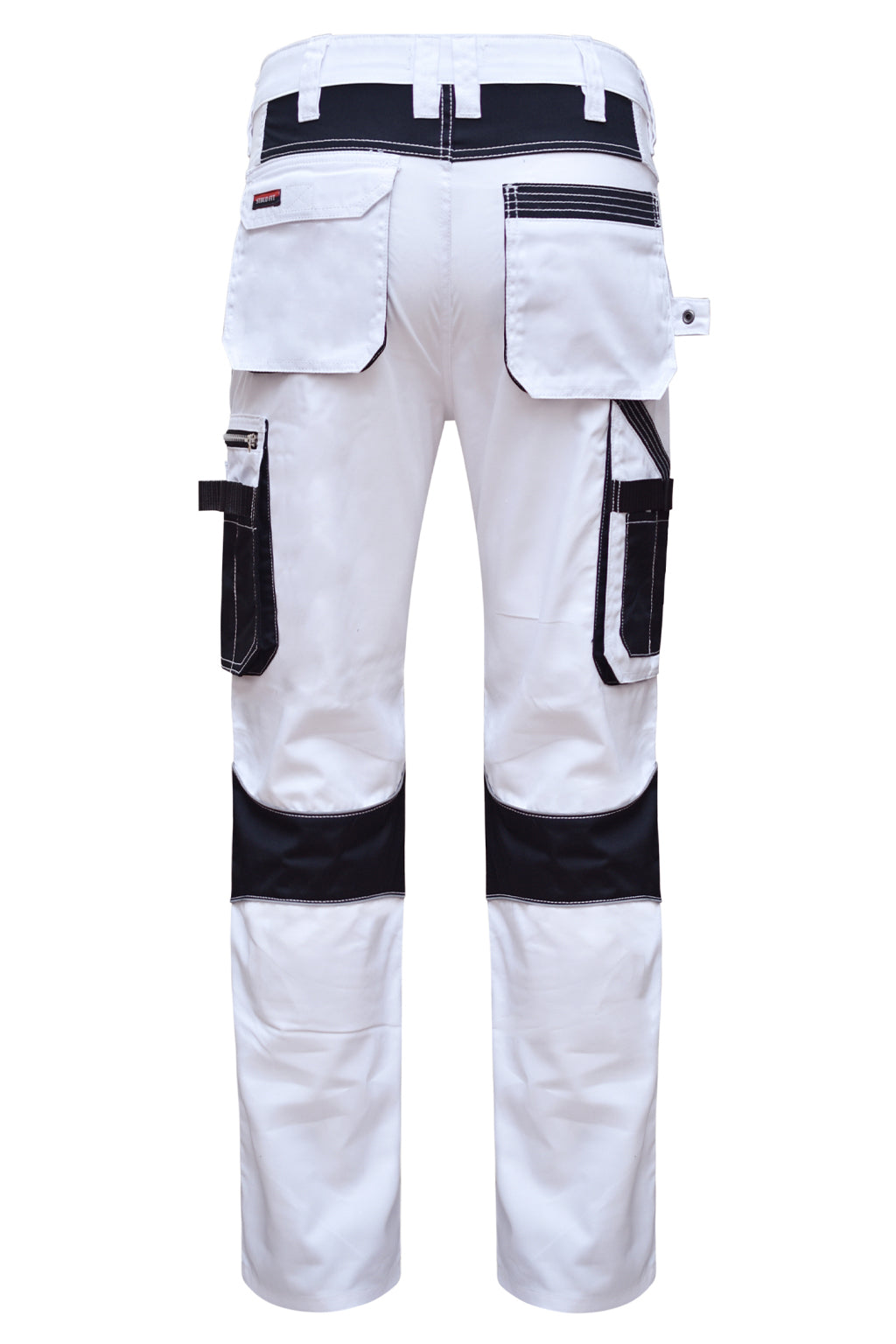 STRUD FIT Painters Decorators Poly Cotton Work Trousers Back View
