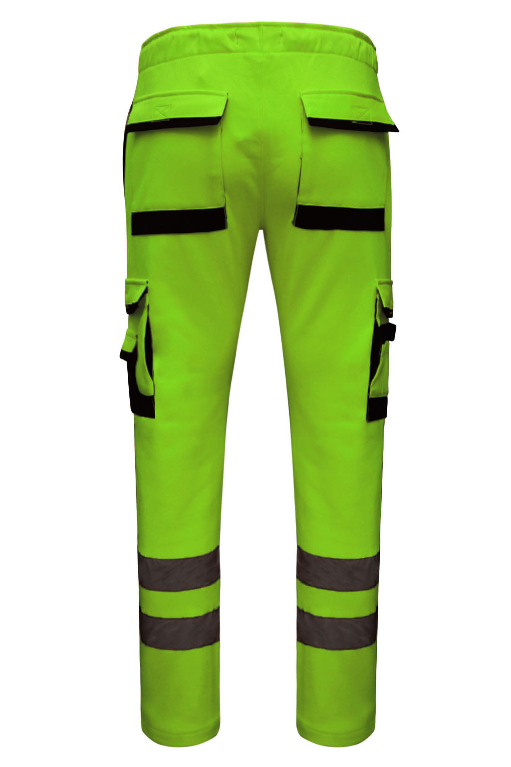 STRUD FIT Parrot Green Thermal Reflective Safety Joggers Back View