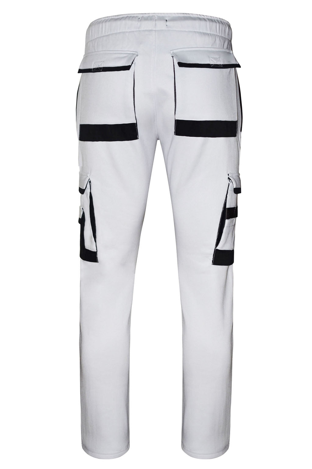 STRUD FIT White Decorators Heavy Duty Fleece Safety Joggers Back View