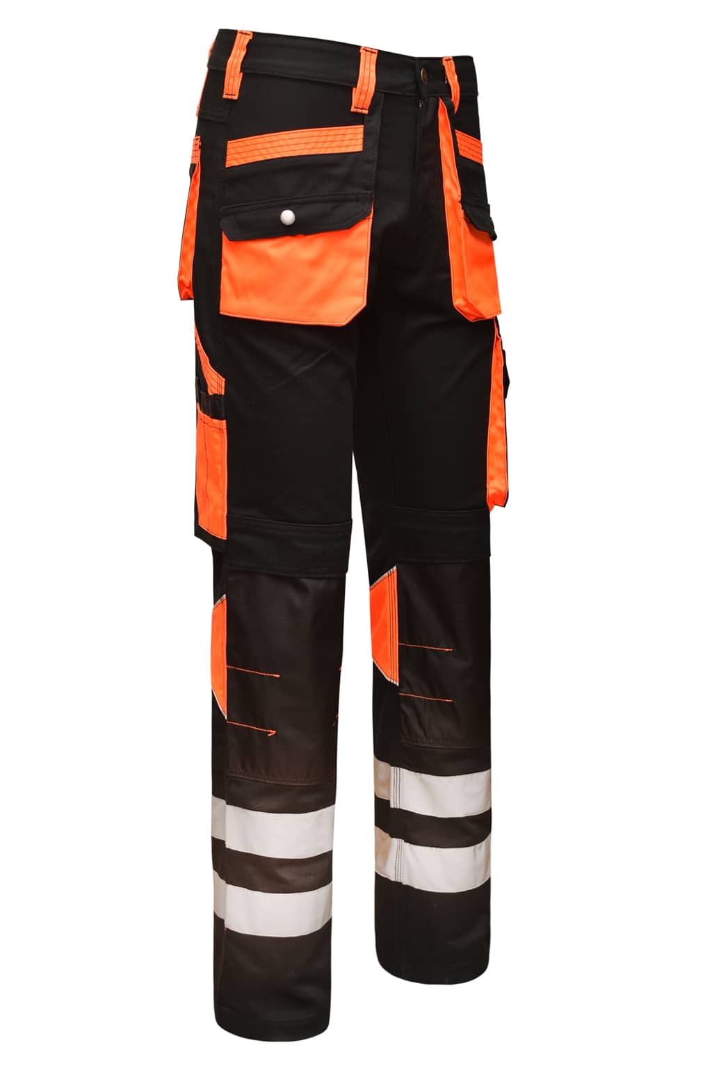 Tear Resistant Triple Stitched Seams on STRUD FIT Black Combat Trousers