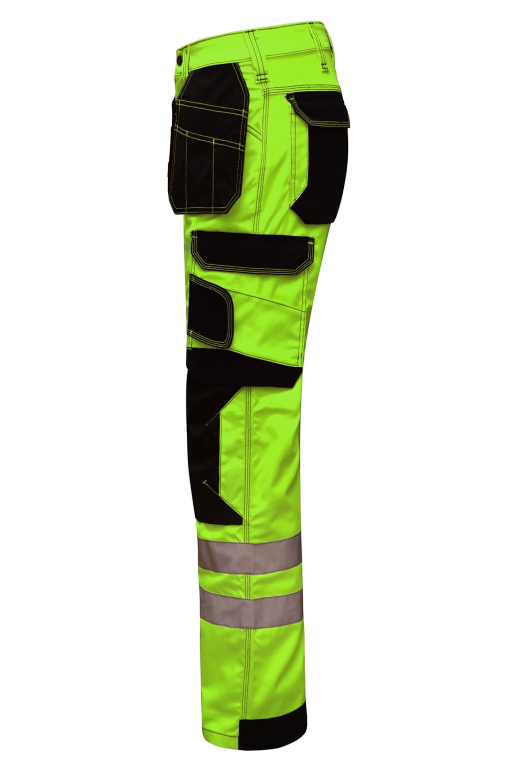 Durable 600D Cordura Knee Pad Pockets for Protection on Parrot Green Construction Pants