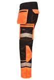 Zipped Side Cargo Pockets and Utility Storage on STRUD FIT Black Workwear